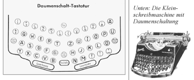 Daumenschalt Tastatur (親指シフトキーボード) (1934年)